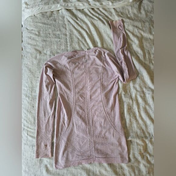 lululemon athletica Soft Pink Swiftly Tech LS Top - Picture 2 of 6